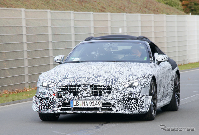 メルセデスAMG SL 次期型プロトタイプ(スクープ写真)