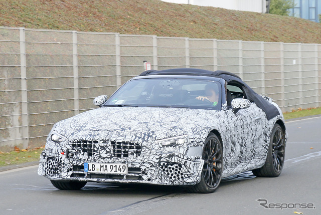 メルセデスAMG SL 次期型プロトタイプ(スクープ写真)