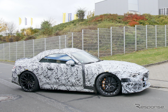 メルセデスAMG SL 次期型プロトタイプ(スクープ写真)
