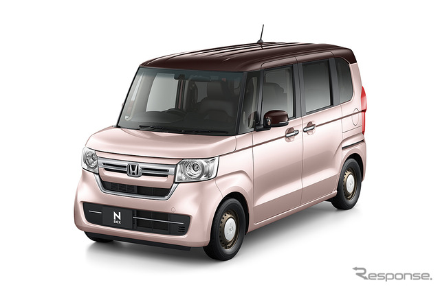ホンダ N-BOX コーディネートスタイル ピーチブロッサム・パール&ブラウン