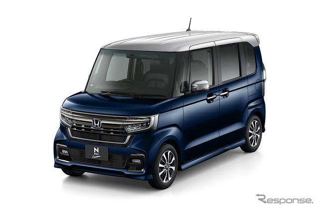 ホンダ N-BOXカスタム コーディネートスタイル ミッドナイトブルー・メタリック&シルバー