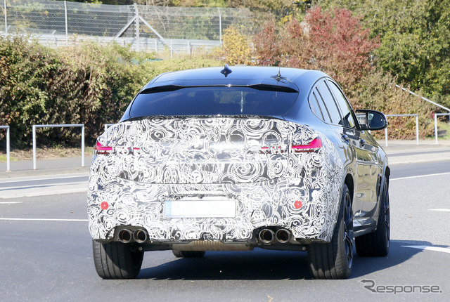 BMW X4M 改良新型プロトタイプ(スクープ写真)
