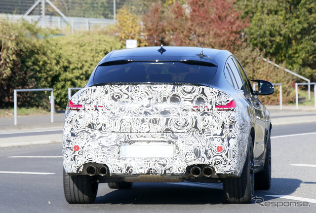 BMW X4M 改良新型プロトタイプ(スクープ写真)