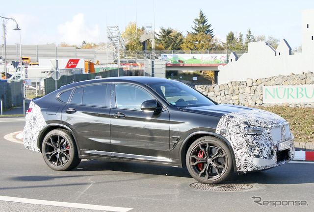 BMW X4M 改良新型プロトタイプ(スクープ写真)