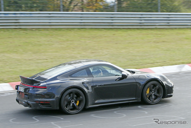 ポルシェ 911ターボ 謎のプロトタイプ(スクープ写真)