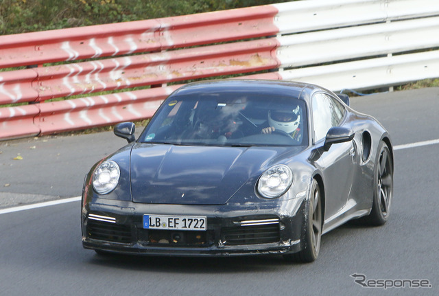 ポルシェ 911ターボ 謎のプロトタイプ(スクープ写真)