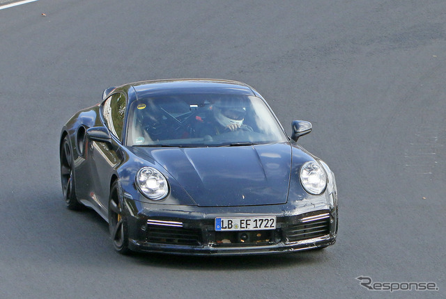 ポルシェ 911ターボ 謎のプロトタイプ(スクープ写真)