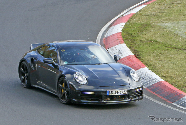 ポルシェ 911ターボ 謎のプロトタイプ(スクープ写真)