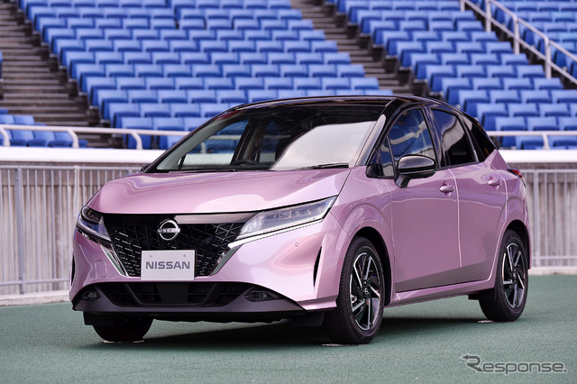 日産 新型 ノート e-POWER　桜をイメージした新色ボディカラー