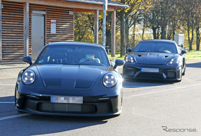 ポルシェ 911 GT3 次期型と718ケイマン GT4 RS プロトタイプ(スクープ写真)
