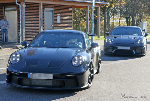 ポルシェ 911 GT3 次期型と718ケイマン GT4 RS プロトタイプ（スクープ写真）