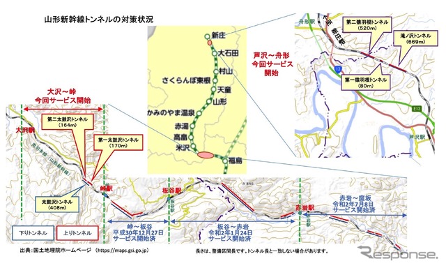 山形新幹線トンネルの対策状況