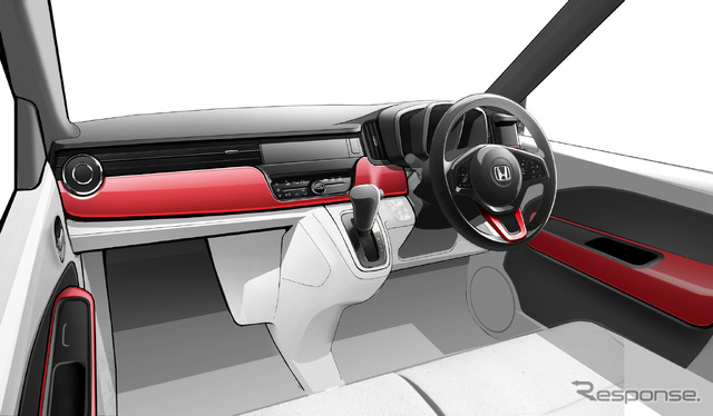 ホンダ N-ONE 新型のインテリアデザイン案