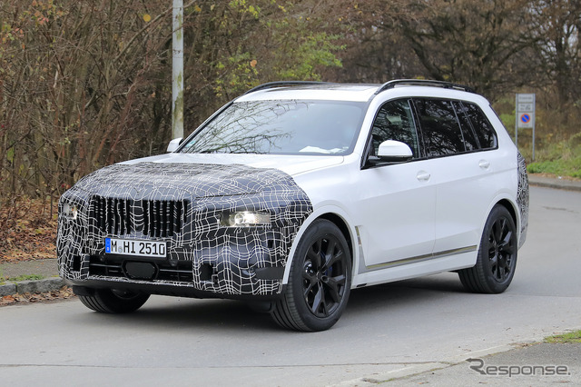 BMW X7 改良新型プロトタイプ(スクープ写真)