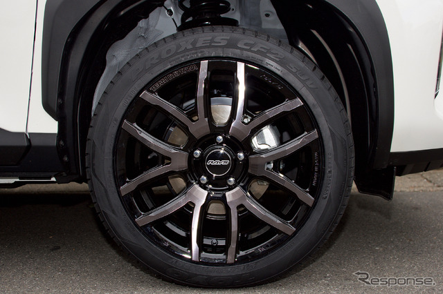 レイズ デイトナ F6drive 推奨サイズ:18×7.5J Inset43 5H-114.3/カラー:ブラックマシニング/タイヤサイズ:215/50R18 ※チューナーサイズ