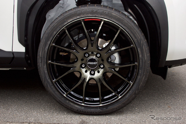 レイズ ホムラ2×7plus 推奨サイズ:19×7.5J Inset45 5H-114.3/カラー:ブラッククリアー(限定モデル)/タイヤサイズ:225/40R19 ※チューナーサイズ