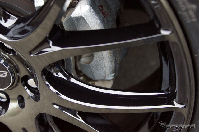 レイズ ホムラ2×7plus 推奨サイズ:19×7.5J Inset45 5H-114.3/カラー:ブラッククリアー(限定モデル)/タイヤサイズ:225/40R19 ※チューナーサイズ