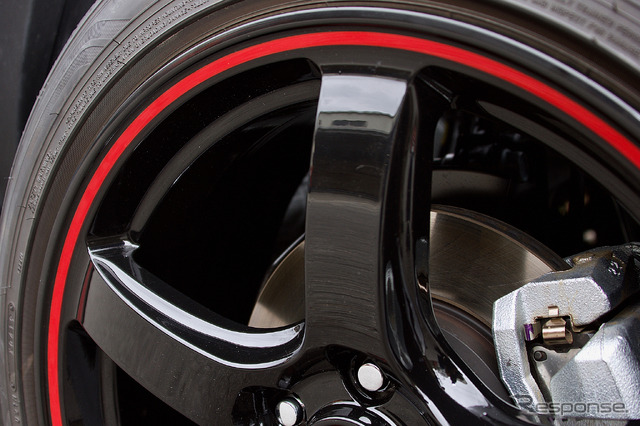 MiD RMPレーシング R50 推奨サイズ:18×8.5J Inset45 5H-114.3/カラー:ブラックリム/レッドライン/タイヤサイズ:225/50R18 ※チューナーサイズ