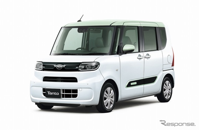 ダイハツ タント(アイスグリーン×シャイニングホワイトパール)