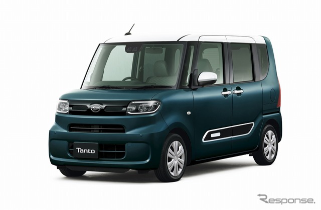 ダイハツ タント(ホワイト×レーザーブルークリスタルシャイン)
