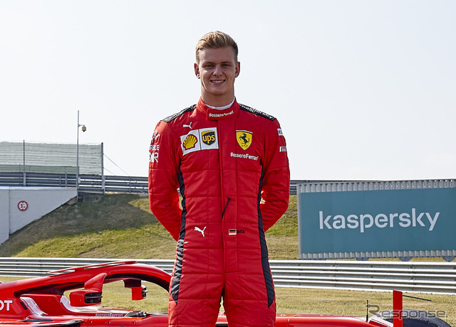 来季2021年、ハースF1チームのレースドライバーになるミック・シューマッハ（写真はフェラーリでのテスト時）。