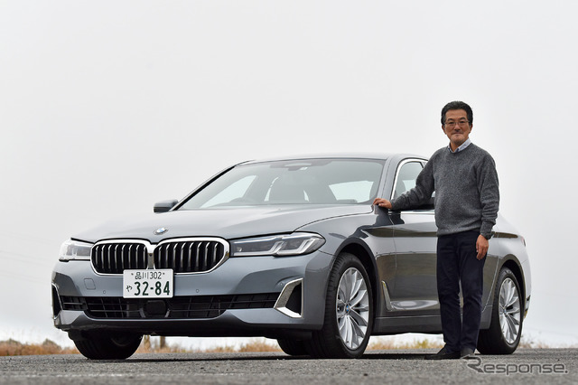 島崎七生人氏とBMW 530i Luxury