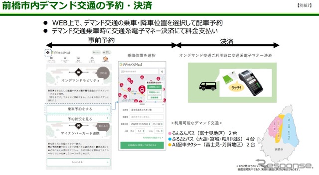 前橋市内デマンド交通の予約・決済