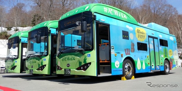 テレマティクス・システムを導入する会津バスのBYD製電気バス