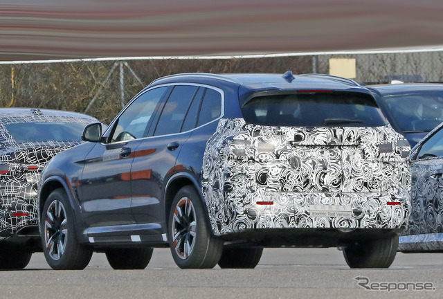 BMW iX3 改良新型プロトタイプ(スクープ写真)