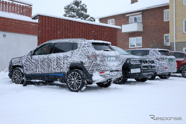 ジープ コンパス 改良新型プロトタイプ(スクープ写真)