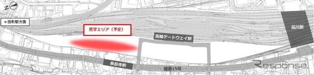 見学会が行なわれるエリア。応募は中学生以上が対象で、当日は案内状のほかに本人確認書類が必要。