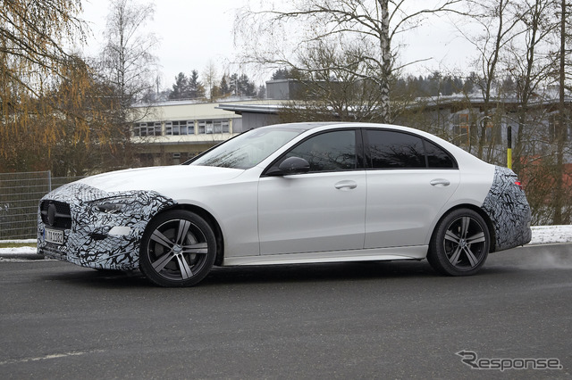 メルセデスベンツ Cクラス 次期型プロトタイプ(スクープ写真)