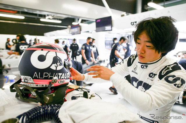 角田裕毅選手(F1アブダビ若手テスト)