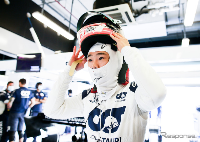 来季F1をアルファタウリ・ホンダで戦う角田裕毅(写真は20年12月15日のF1アブダビ若手テスト)。