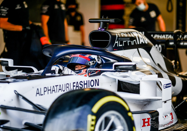 来季F1をアルファタウリ・ホンダで戦う角田裕毅(写真は20年12月15日のF1アブダビ若手テスト)。