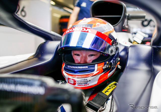 来季F1をアルファタウリ・ホンダで戦う角田裕毅(写真は20年12月15日のF1アブダビ若手テスト)。