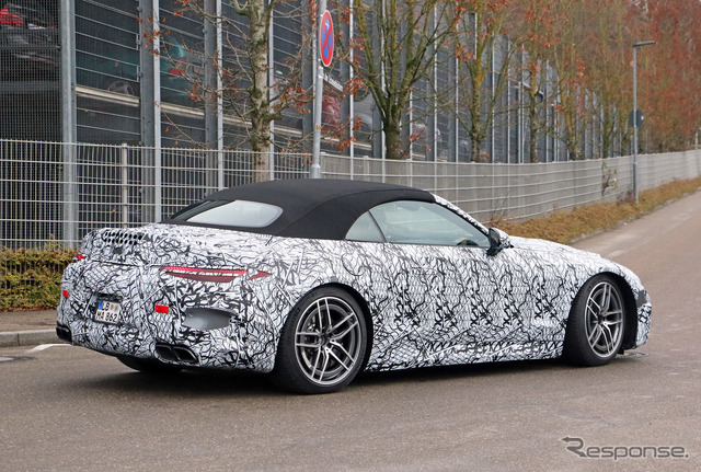 メルセデスAMG SLクラス 次期型プロトタイプ(スクープ写真)