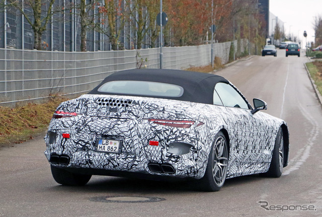 メルセデスAMG SLクラス 次期型プロトタイプ(スクープ写真)