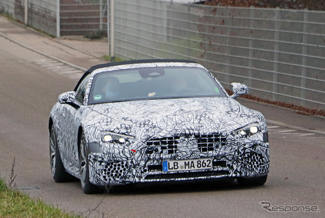 メルセデスAMG SLクラス 次期型プロトタイプ(スクープ写真)