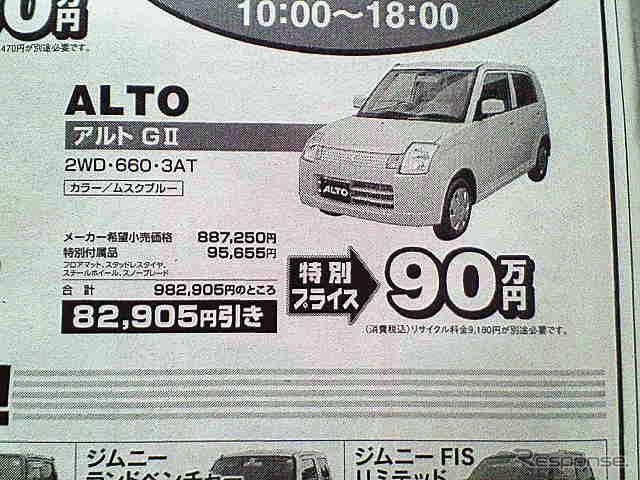 【さよなら北京値引き情報】このプライスで軽自動車を購入できる!!