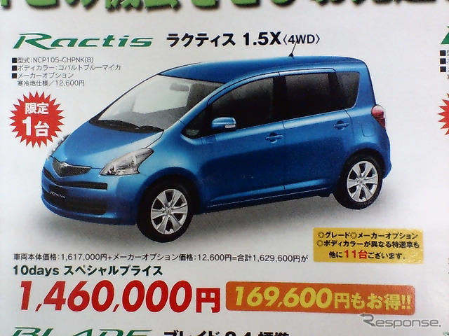 【さよなら北京値引き情報】このプライスでコンパクトカーを購入できる!!