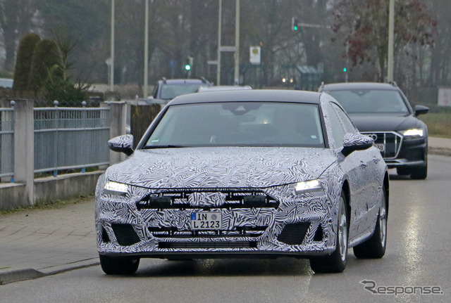 アウディ A7L プロトタイプ(スクープ写真)
