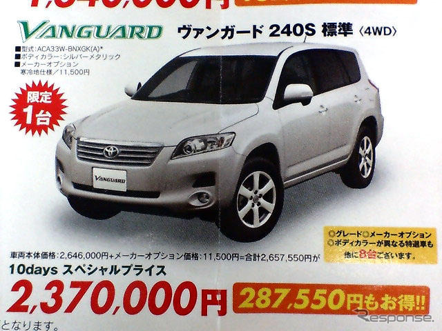 【さよなら北京値引き情報】売り切れ御免…この価格でSUV、RV!!