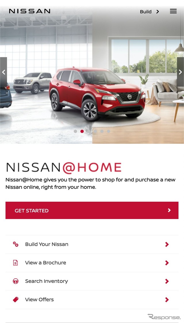 米日産のディーラーからオンラインで新車を購入できるプログラム「Nissan@Home」