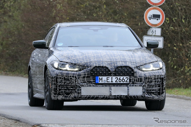 BMW 4シリーズグランクーペ プロトタイプ(スクープ写真)