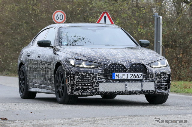 BMW 4シリーズグランクーペ プロトタイプ(スクープ写真)