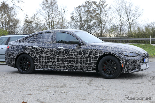 BMW 4シリーズグランクーペ プロトタイプ(スクープ写真)