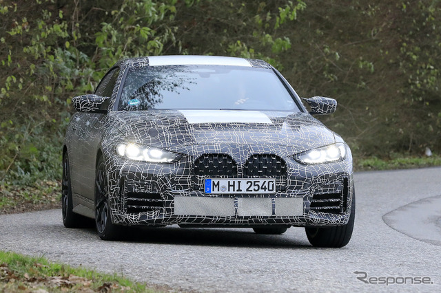 BMW 4シリーズグランクーペ プロトタイプ(スクープ写真)