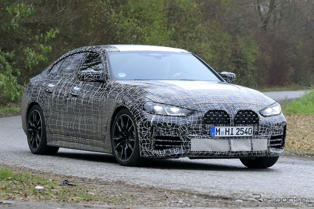 BMW 4シリーズグランクーペ プロトタイプ(スクープ写真)
