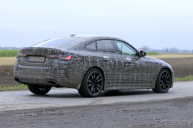 BMW 4シリーズグランクーペ プロトタイプ(スクープ写真)